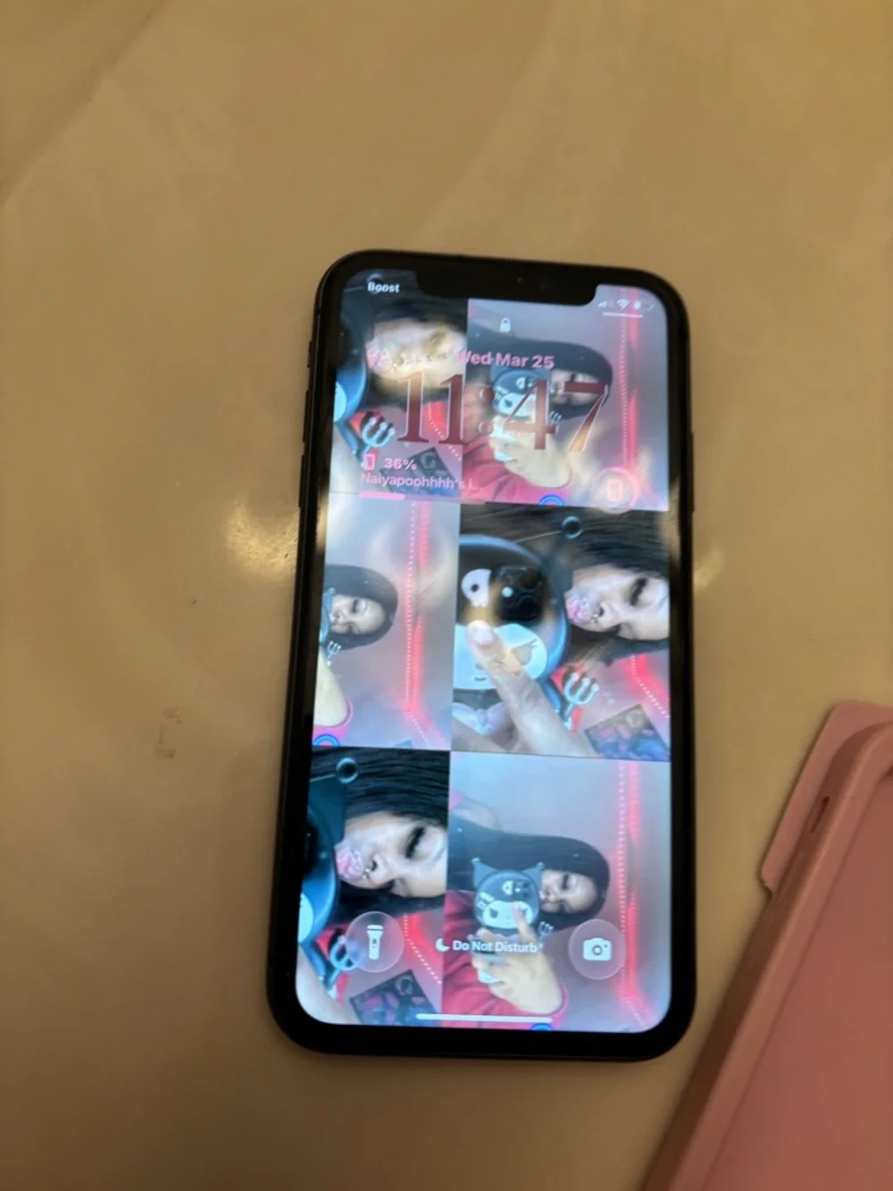 Apple iPhone 11 in Black with Rhinestone Camera Accents